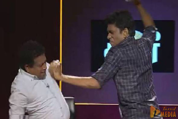பிரபல தொலைக்காட்சி ஒன்றில் கைகலப்பில் ஈடுபட்ட தமிழ் நாடாளுமன்ற உறுப்பினர்கள்..!
