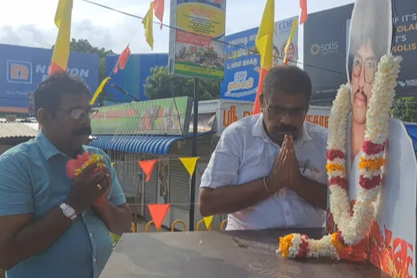 தியாக தீபம் திலீபனுக்கு பா.அரியநேத்திரன் அஞ்சலி