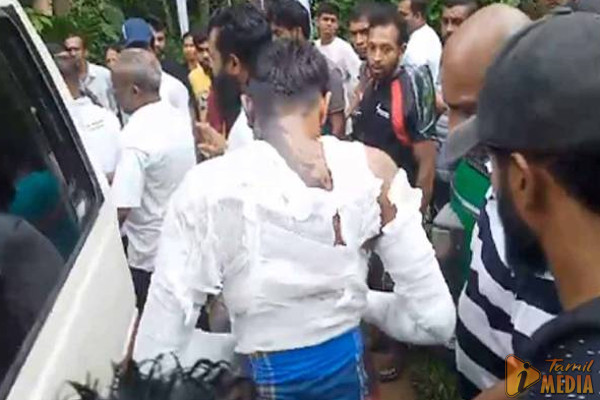 மகனை காப்பாற்ற தன் உயிரை விட்ட தந்தை! இறுதி மரியாதை செலுத்த வந்த மகன்