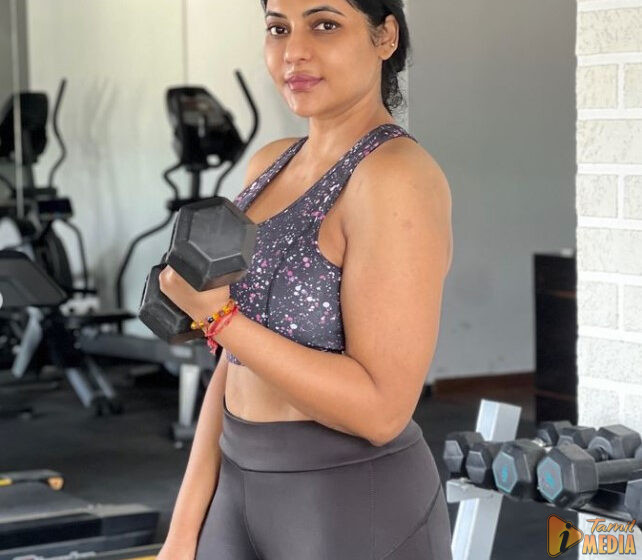 சீரியலில் குடும்ப குத்துவிளக்காக வரும் ரேஷ்மாவா இது? வெறித்தனமான workout