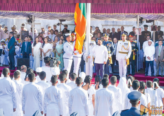 77ஆவது சுதந்திர தினத்தில் தமிழிலும் ஒலித்த தேசிய கீதம்