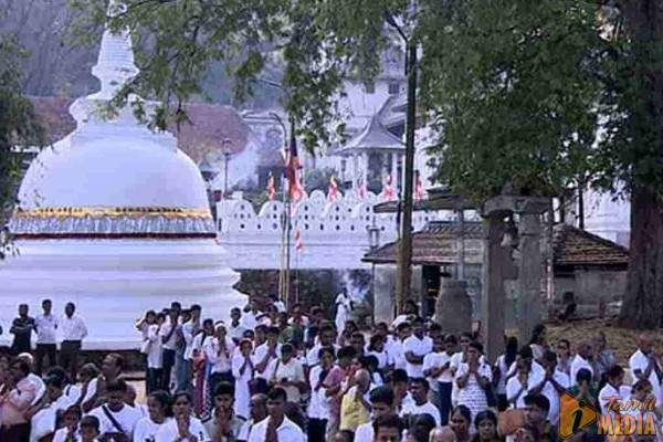 கண்டியில் தலையில் எண்ணெய் தேய்க்கும் அரச உற்சவம்!